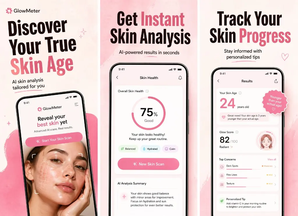 AI-generated App Store screenshot set with editorial product copy